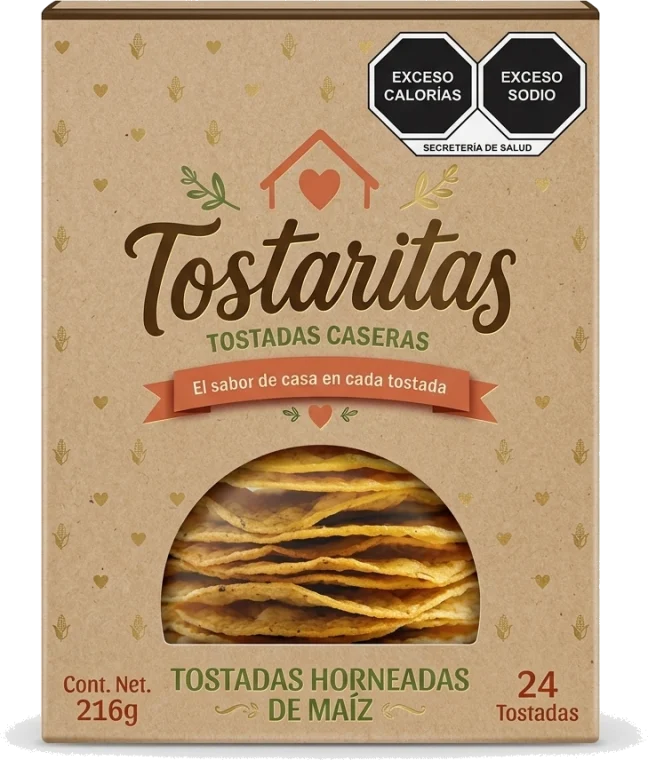 Empaque Caja Premium de Tostaritas